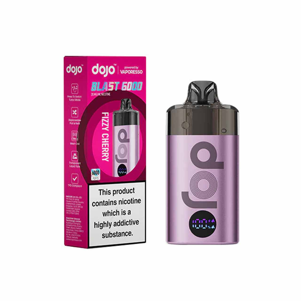 Vaporesso Dojo Blast 6000 Fizzy Cherry Prefilled Pod Kit