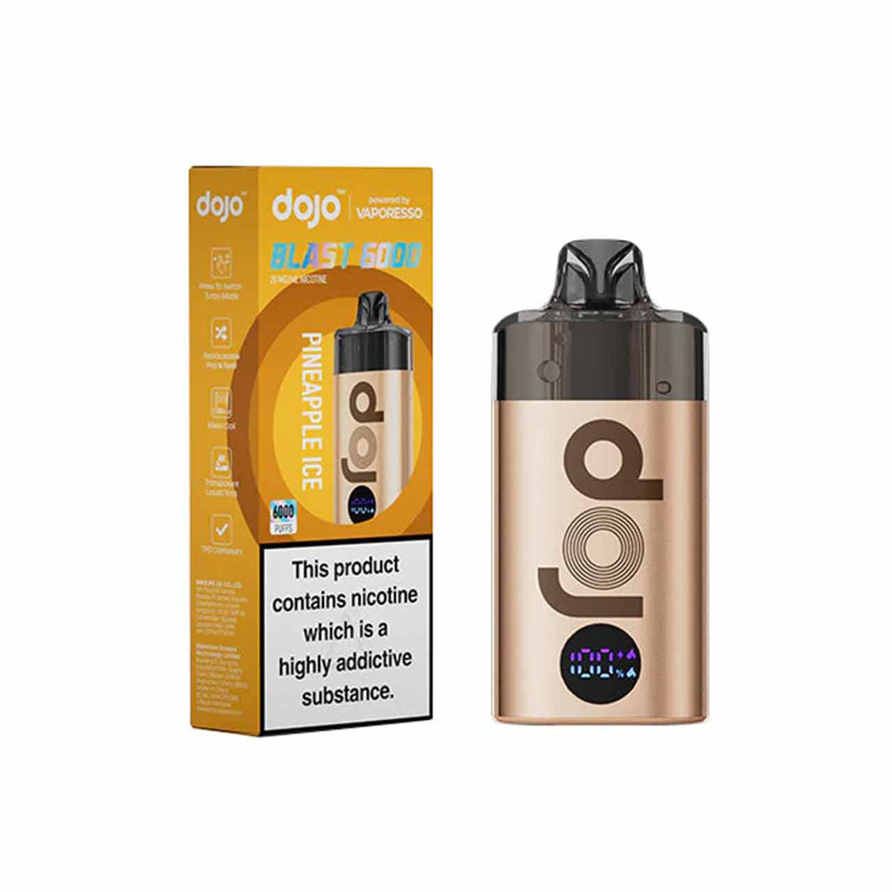 Vaporesso Dojo Blast 6000 Pineapple Ice Prefilled Pod Kit