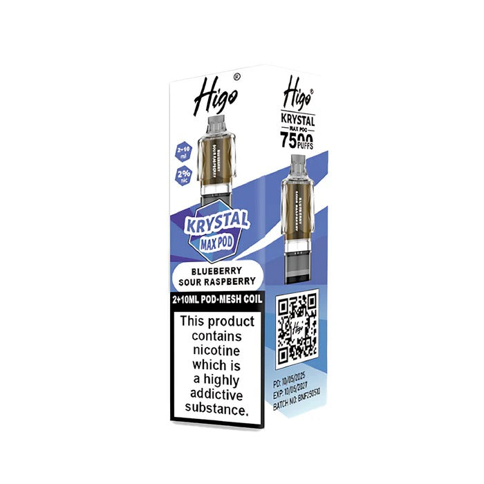 Higo Krystal Max Prefilled Pods Blueberry Sour Raspberry