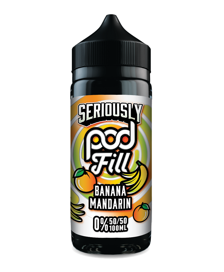 Doozy's Seriously Pod Fill Banana Mandarin 100ml E-liquid