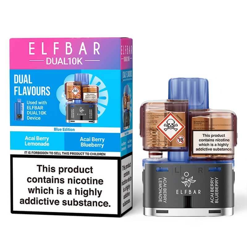 Elf Bar Dual 10K Blue Edition Prefilled Pods