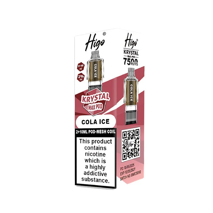 Higo Krystal Max Prefilled Pods Cola Ice