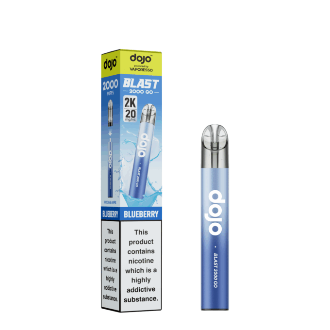 Vaporesso Dojo Blast 2000 Go Prefilled Pod Blueberry Vape Kit
