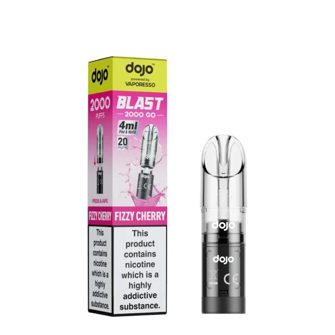 Vaporesso Dojo Blast 2000 Go Compliant Fizzy Cherry Prefilled Pod