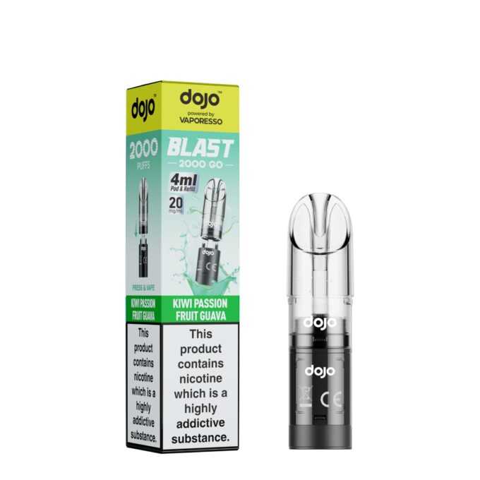 Vaporesso Dojo Blast 2000 Go Compliant Kiwi Passionfruit Guava Prefilled Pod
