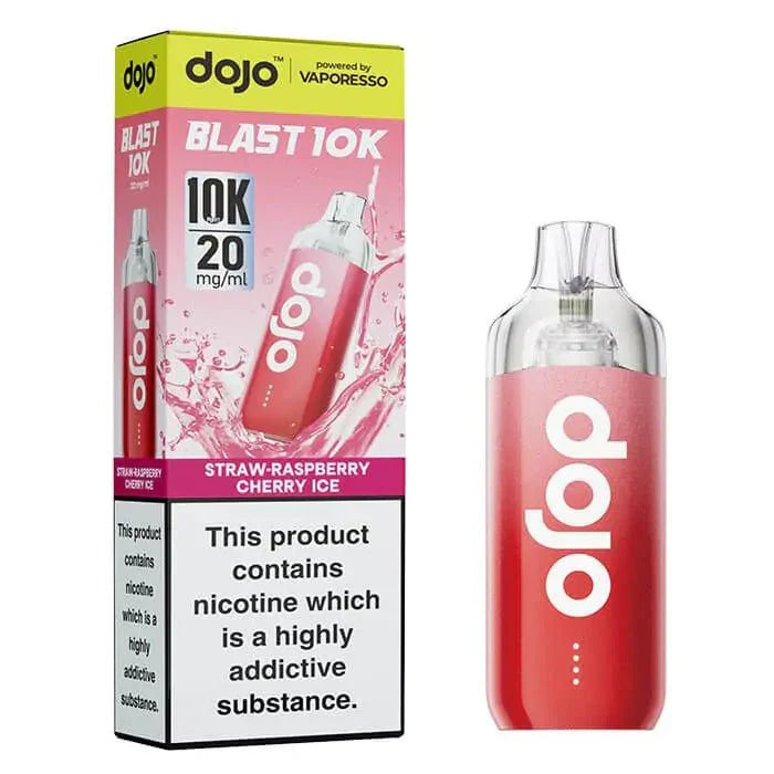 Dojo Blast 10K Strawberry Raspberry Cherry Ice Prefilled Pod Kit