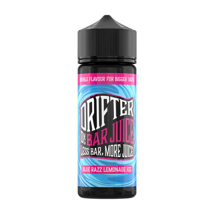 Drifter Bar Juice Blue Razz Lemonade Ice 100ml Shortfill + 2 Free Nic Shots