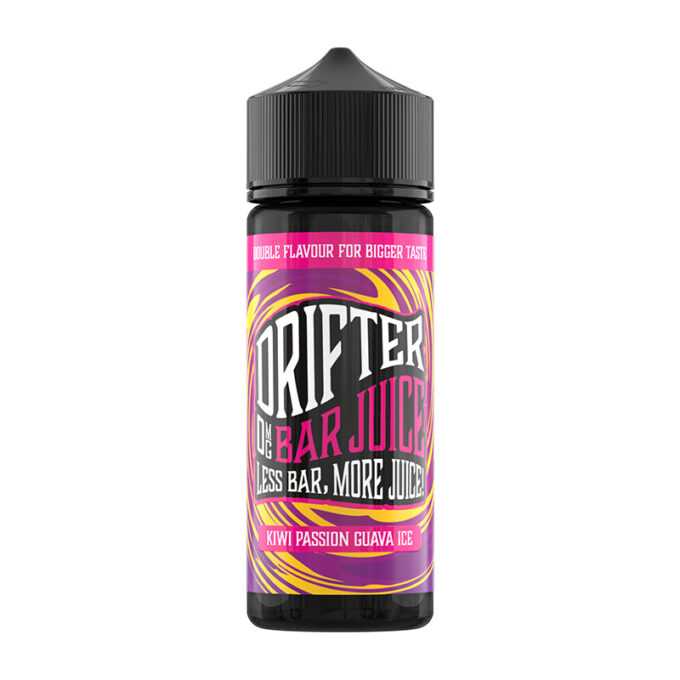 Drifter Bar Juice Kiwi Passion Guava Ice 100ml Shortfill + 2 Free Nic Shots