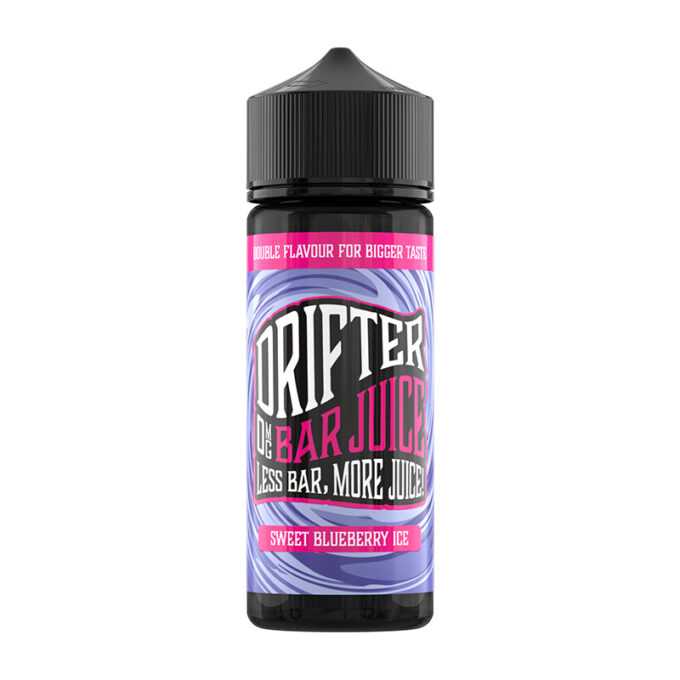 Drifter Bar Juice Sweet Blueberry Ice 100ml Shortfill + 2 Free Nic Shots