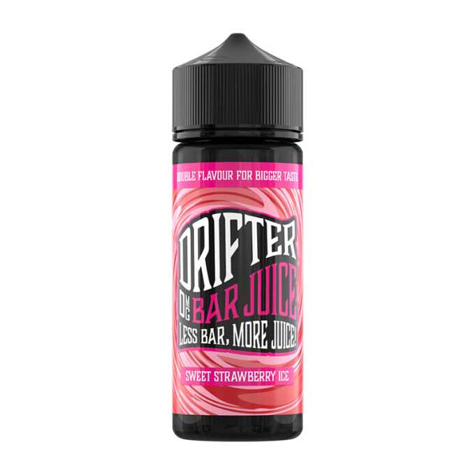 Drifter Bar Juice Sweet Strawberry Ice 100ml Shortfill + 2 Free Nic Shots