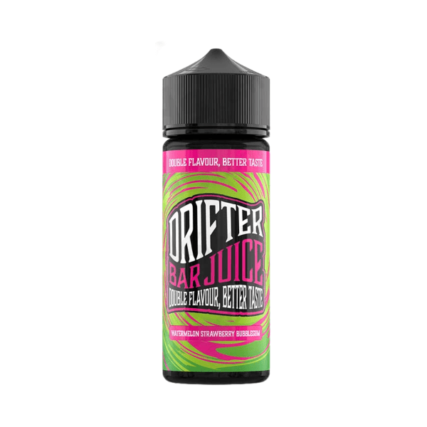 Drifter Bar Juice Watermelon Strawberry Bubblegum 100ml Shortfill + 2 Free Nic Shots