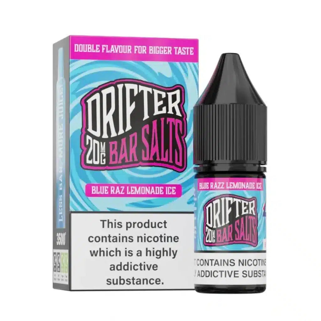 Drifter Bar Salts 10ml Blue Razz Lemonade Ice Nic Salt