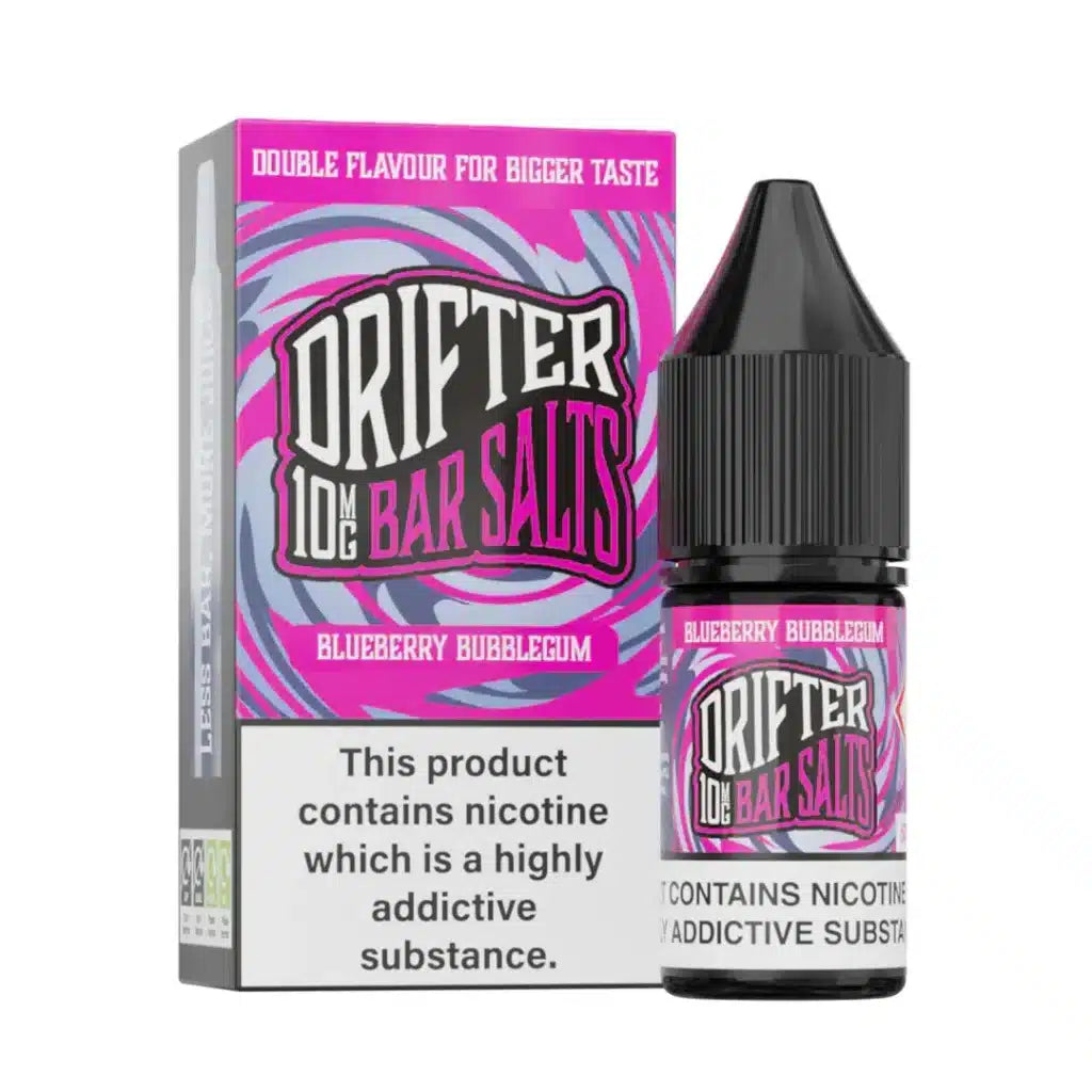 Drifter Bar Salts 10ml Blueberry Bubble Gum Nic Salt