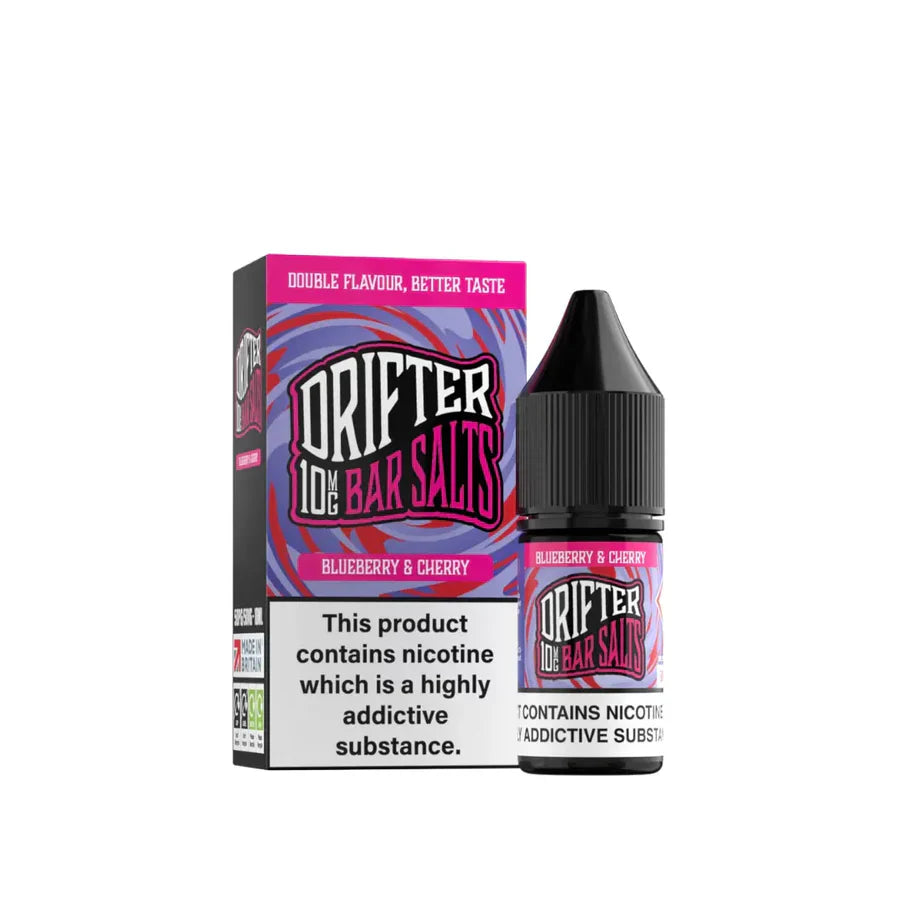 Drifter Bar Salts 10ml Blueberry Cherry Nic Salt