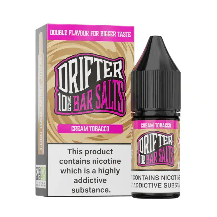 Drifter Bar Salts 10ml Cream Tobacco Nic Salt