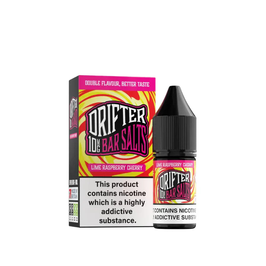Drifter Bar Salts 10ml Lime Raspberry Cherry Nic Salt