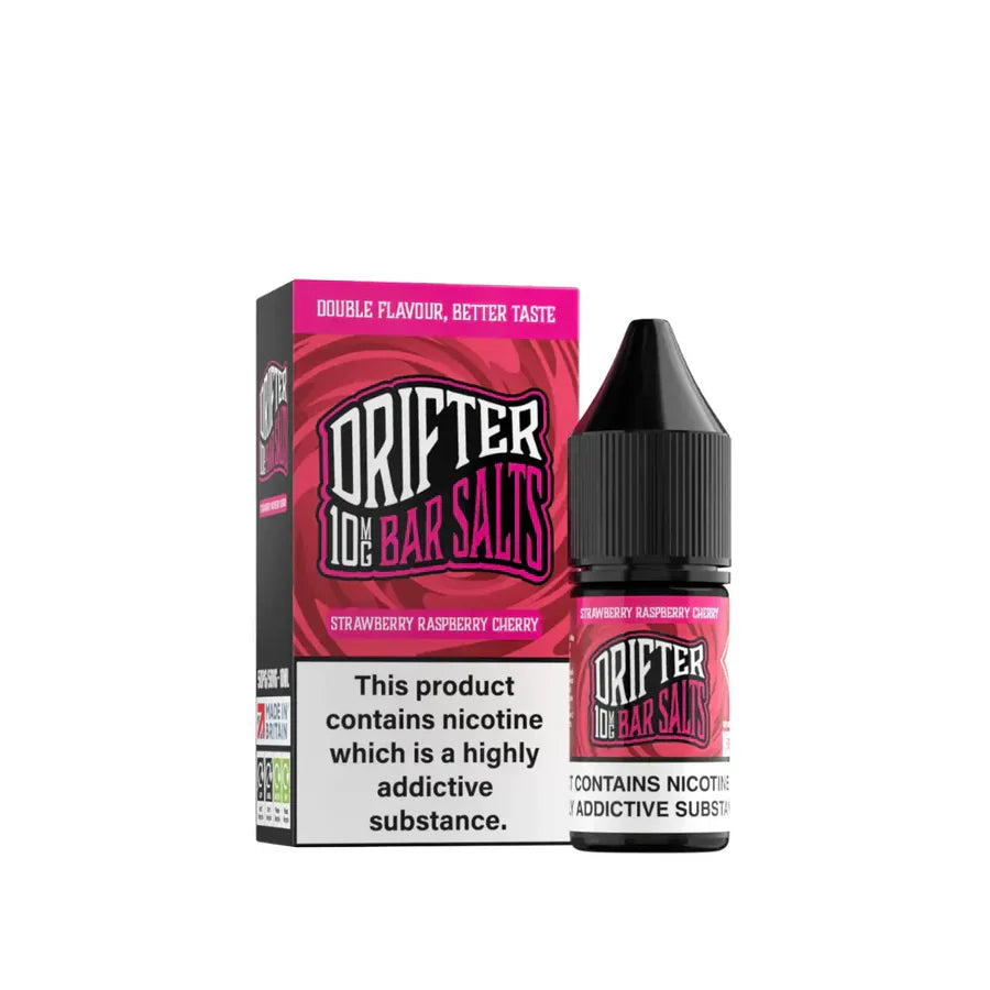 Drifter Bar Salts 10ml Strawberry Raspberry Cherry Nic Salt