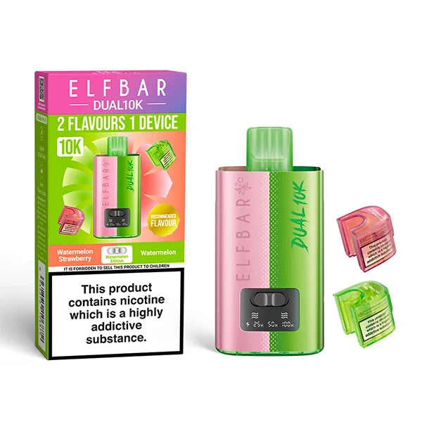Elf Bar Dual 10K Watermelon Edition Prefilled Pod Vape Kit