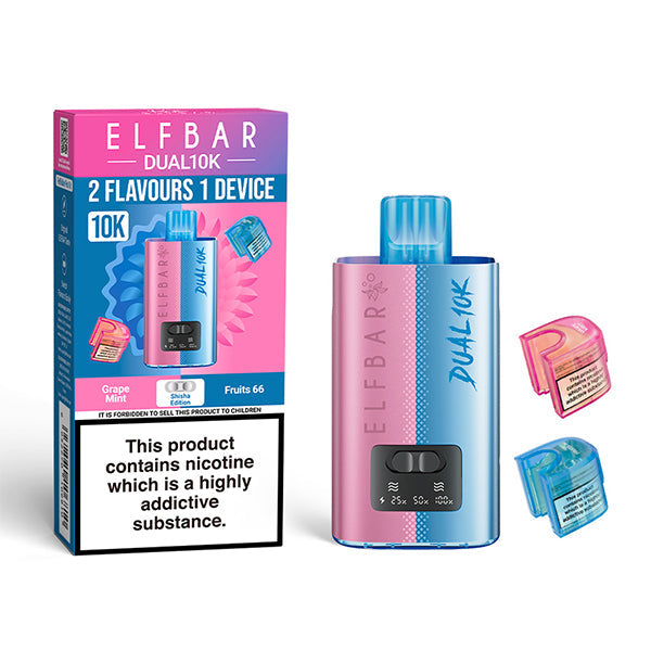 Elf Bar Dual 10K Shisha Edition Prefilled Pod Vape Kit