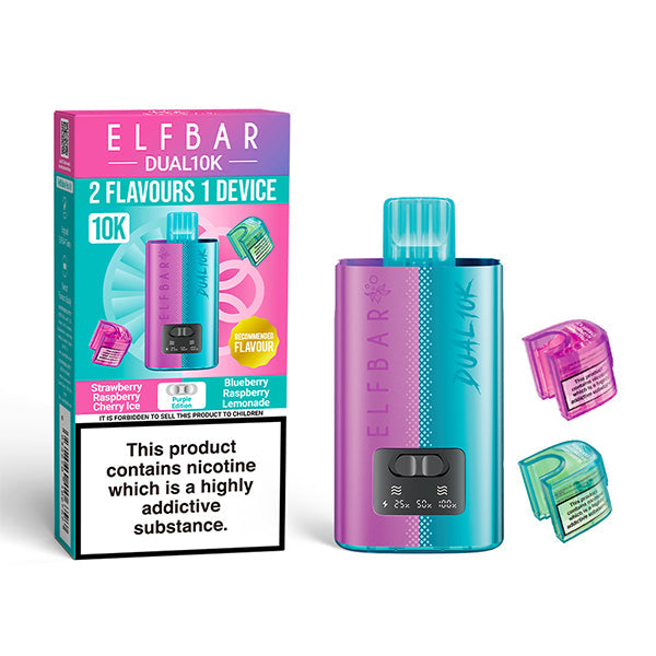 Elf Bar Dual 10K Purple Edition Prefilled Pod Vape Kit