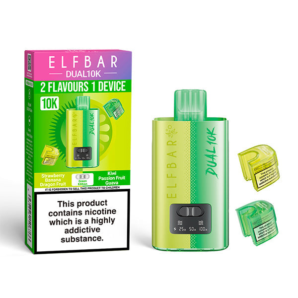 Elf Bar Dual 10K Green Edition Prefilled Pod Vape Kit
