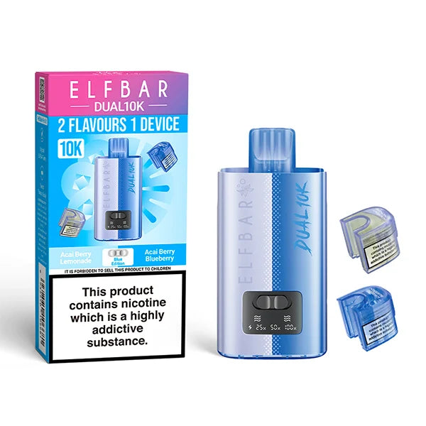 Elf Bar Dual 10K Blue Edition Prefilled Pod Vape Kit