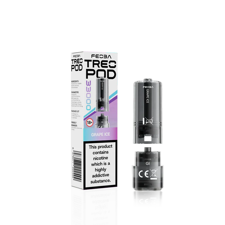 Feoba Treo 33K Grape Ice Prefilled Replacement Pods