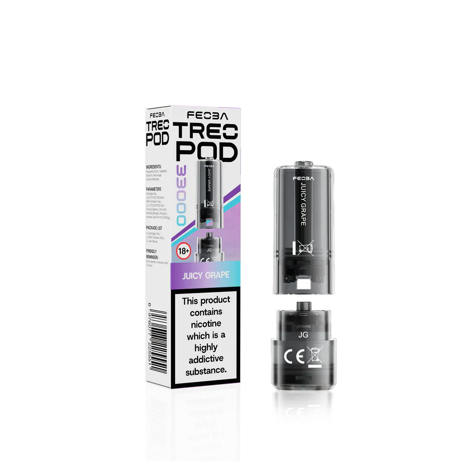 Feoba Treo 33K Juicy Grape Prefilled Replacement Pods