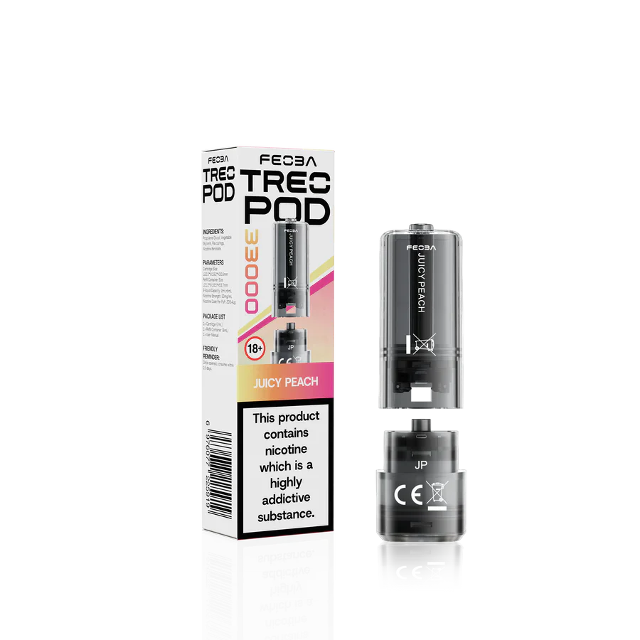 Feoba Treo 33K Juicy Peach Prefilled Replacement Pods