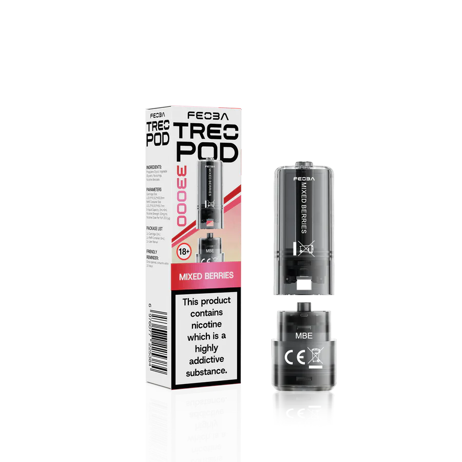 Feoba Treo 33K Mixed Berries Prefilled Replacement Pods