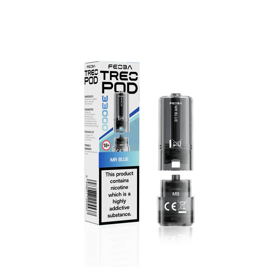 Feoba Treo 33K Mr Blue Prefilled Replacement Pods