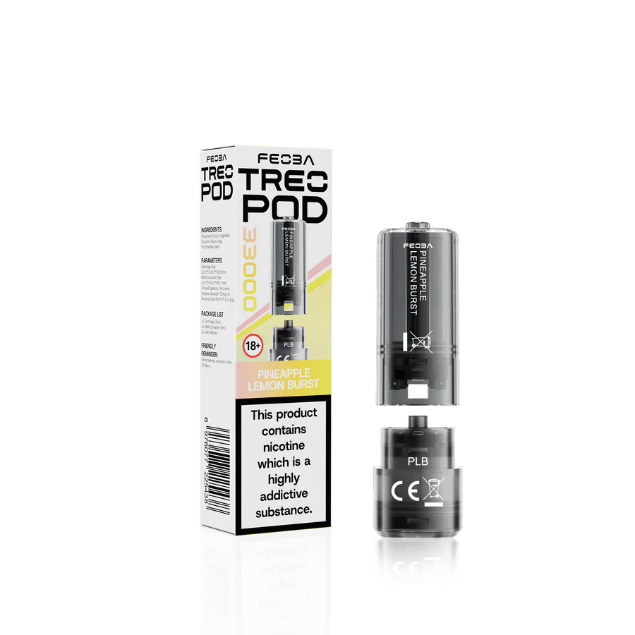 Feoba Treo 33K Pineapple Lemon Burst Prefilled Replacement Pods