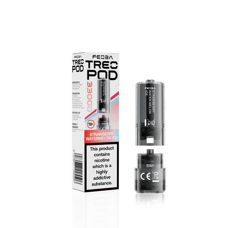 Feoba Treo 33K Strawberry Watermelon Ice Prefilled Replacement Pods