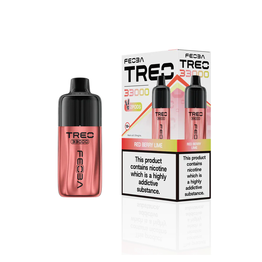 Feoba Treo 33K Red Berry Lime Prefilled Pod Kit