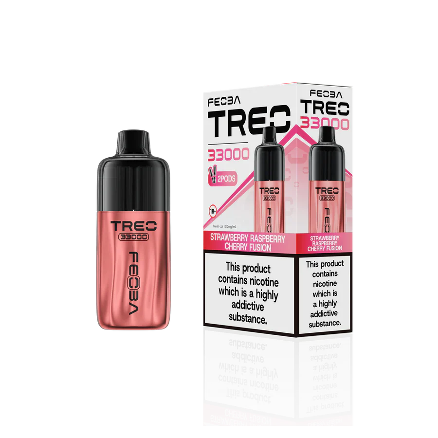 Feoba Treo 33K Strawberry Raspberry Cherry Fusion Prefilled Pod Kit