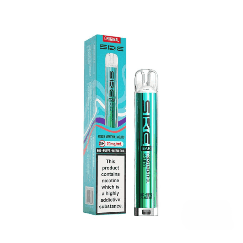 SKE Original Bar 600 Fresh Menthol Mojito Compliant Post June 1st Prefilled Pod Kit