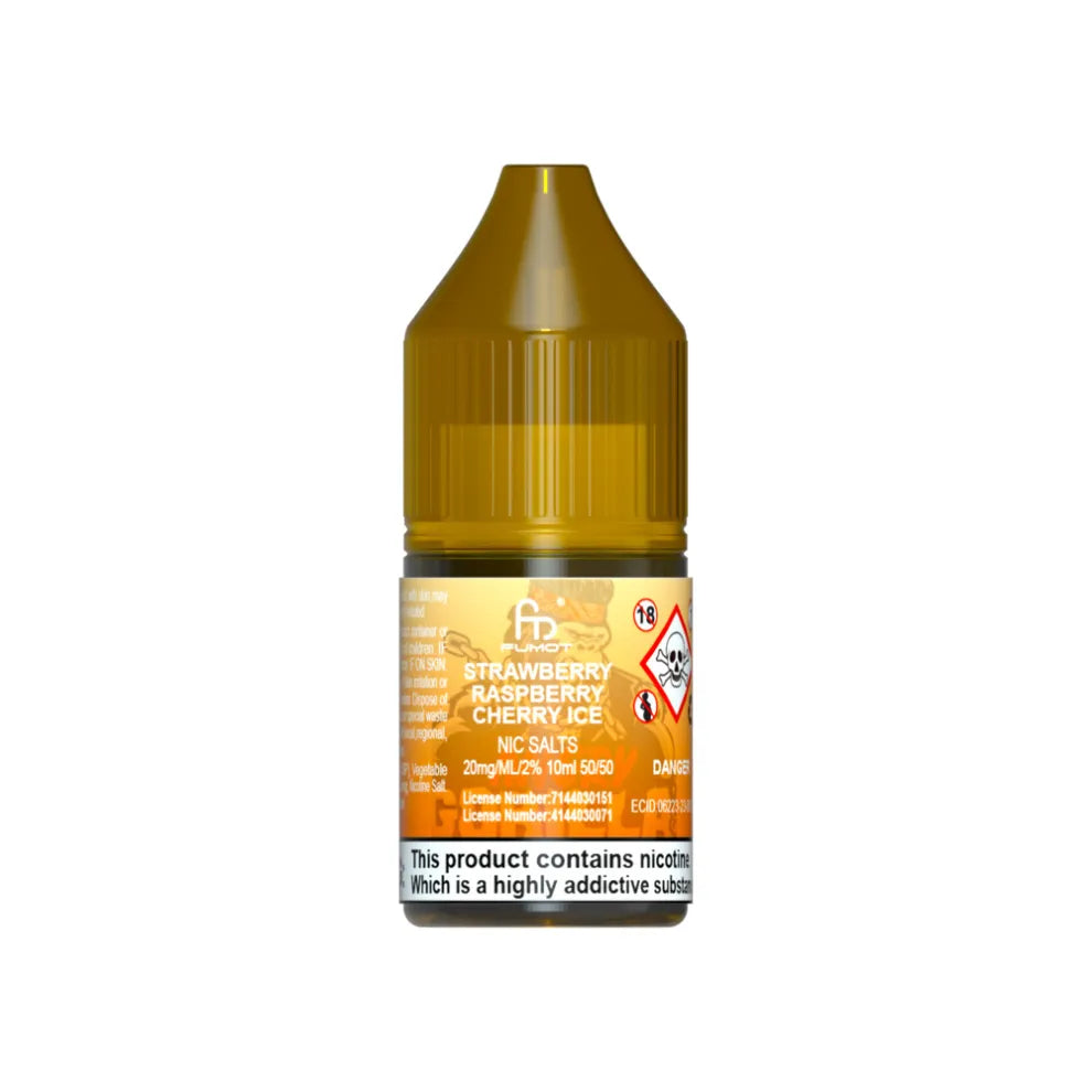Fumot RandM 7000 Strawberry Raspberry Cherry Ice 10mg Nic Salts