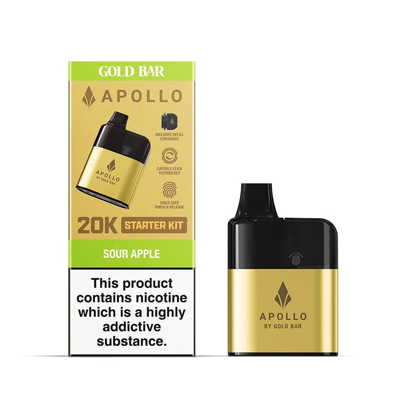 Goldbar 20K Apollo Sour Apple AIO Big Puff Device