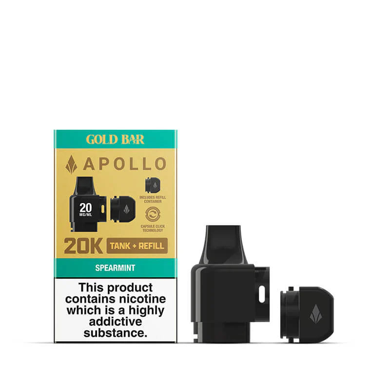 Goldbar 20K Apollo Tank and Refills Spearmint