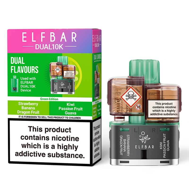 Elf Bar Dual 10K Green Edition Prefilled Pods