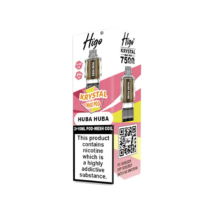 Higo Krystal Max Prefilled Pods Huba Huba