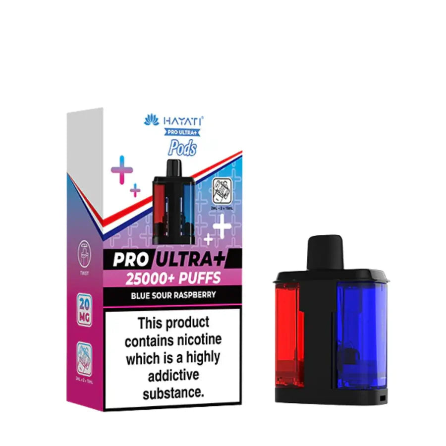 Hayati Pro Ultra Plus 25000 Blue Sour Raspberry Replacement Pods