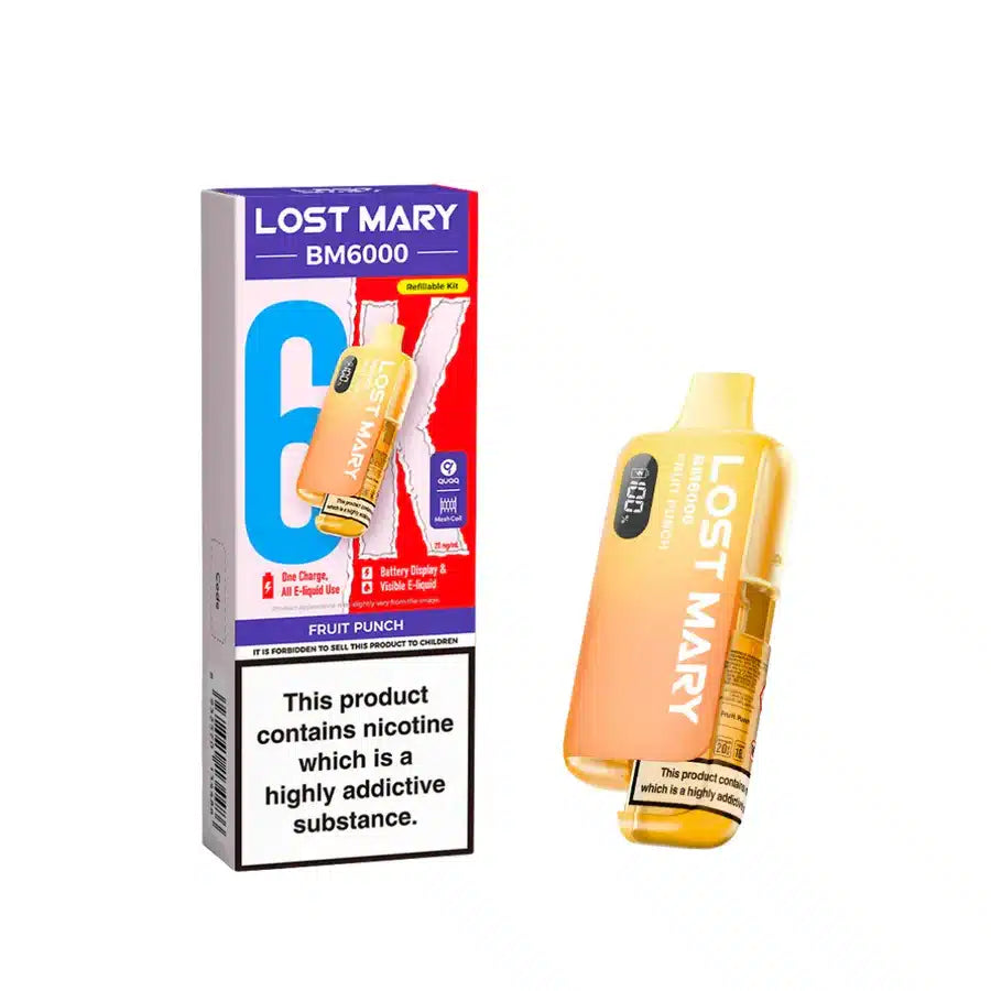Lost Mary BM6000 Fruit Punch Compliant Post June 1st Refillable Pod Kit