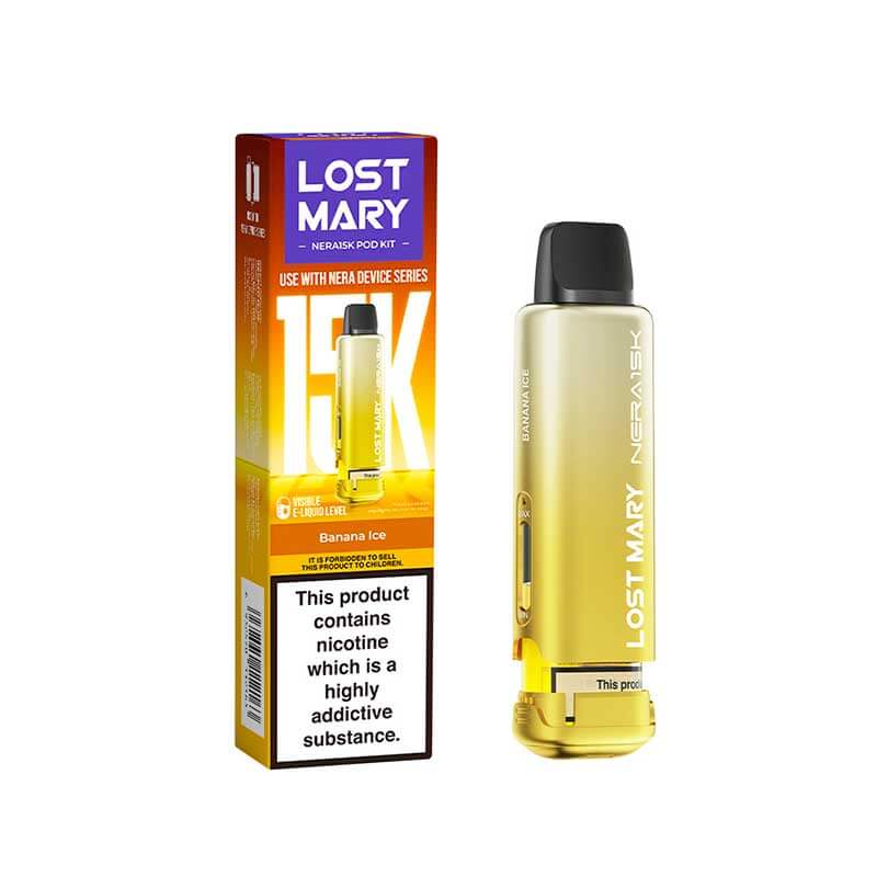 Lost Mary Nera15K Banana Ice Prefilled Vape Pods