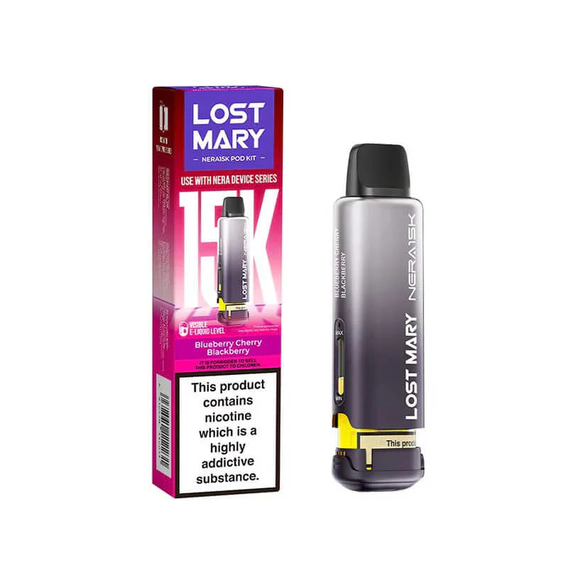 Lost Mary Nera15K Blueberry Cherry Blackberry Prefilled Vape Pods
