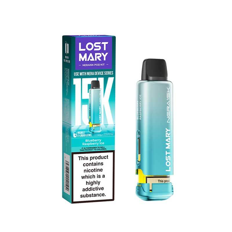 Lost Mary Nera15K Blueberry Raspberry Ice Prefilled Vape Pods