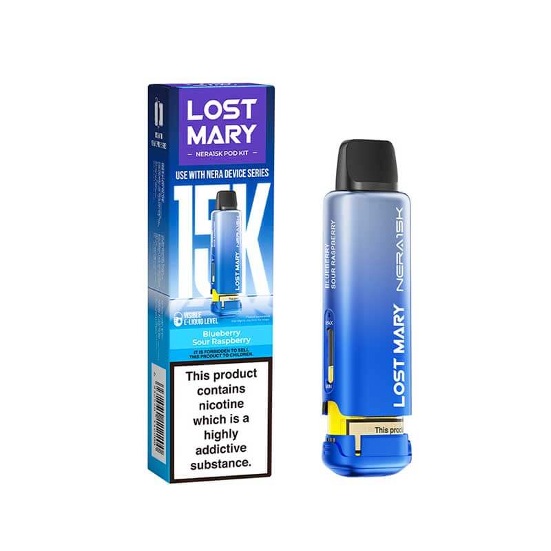 Lost Mary Nera15K Blueberry Sour Raspberry Prefilled Vape Pods
