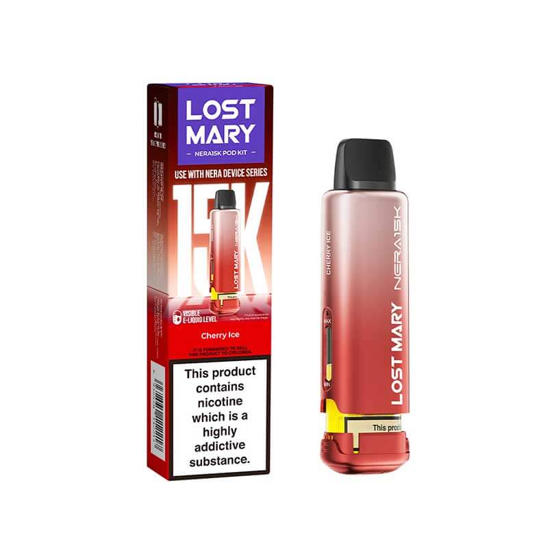 Lost Mary Nera15K Cherry Ice Prefilled Vape Pods