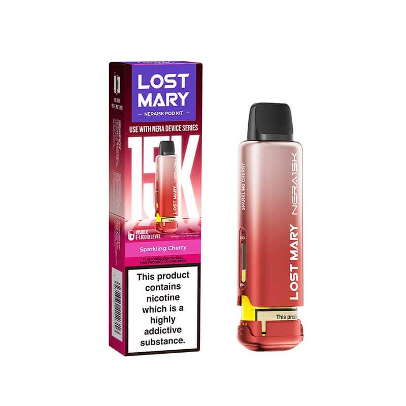 Lost Mary Nera15K Sparkling Cherry Prefilled Vape Pods