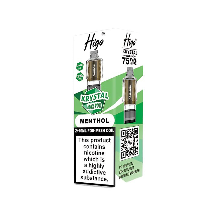 Higo Krystal Max Prefilled Pods Menthol
